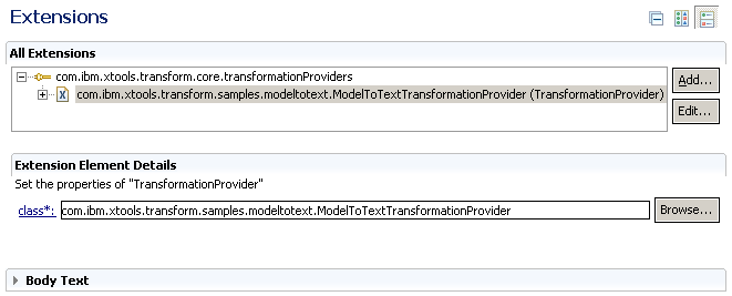 圖3 創建TransformationProvider