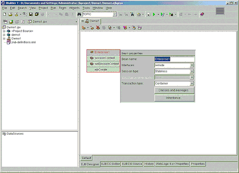 Jbuilder7與Weblogic7整合開發之-開發實例(圖五)