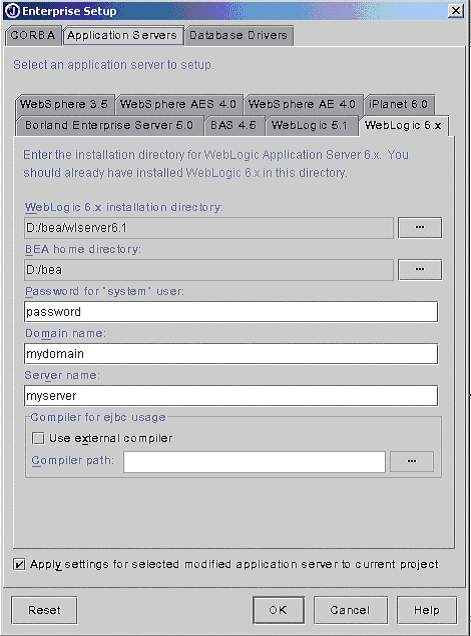 `JBuilder6_lͲEJBWeblogic6.1Dģ