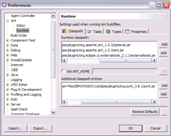  Ant M WebSphere Studio 