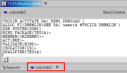 DB2 綁定控制部件
