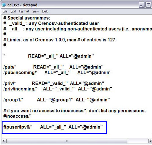 最終 acl.txt 文件表示