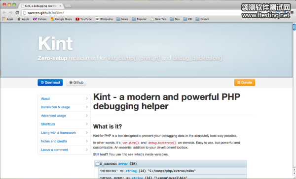 Best PHP debugging Tools  - kint